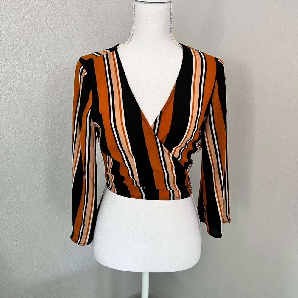 Forever 21 striped crop top